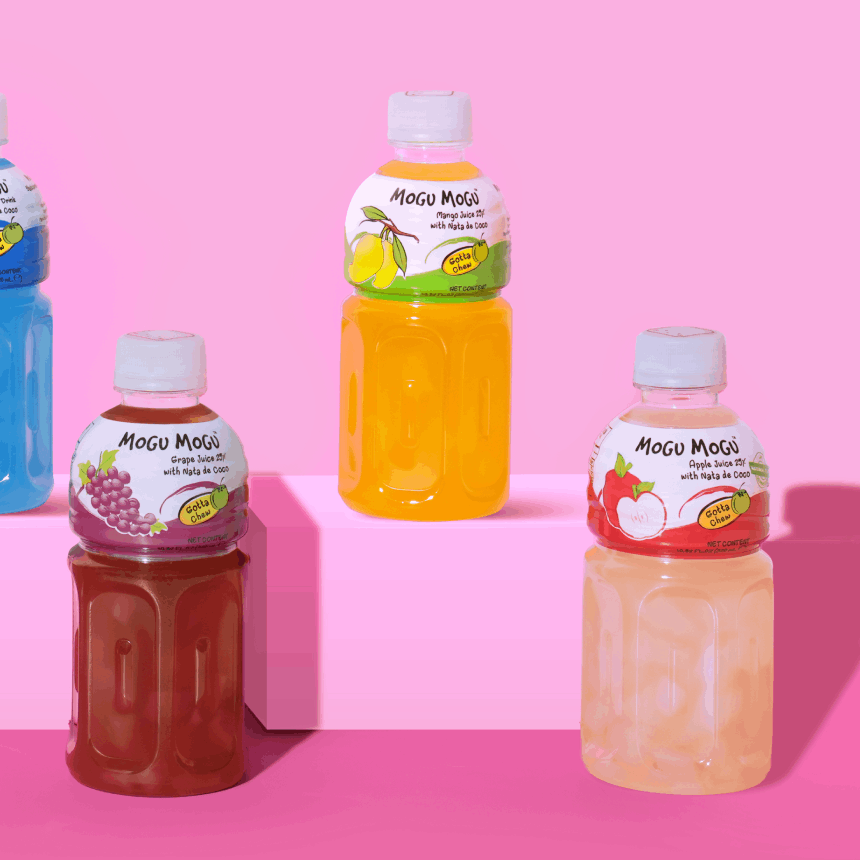 mogu mogu mango grape apple nata de coco drink